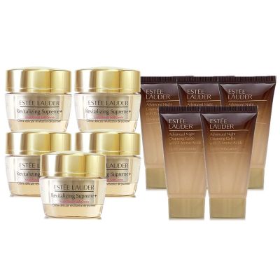 EsteeLauder雅詩蘭黛 *ESTEE LAUDER雅詩蘭黛 年輕無敵膠原霜15ml*5 (盒裝/公司貨)(2028/04)+特潤超導醒膚潔顏蜜30ml*5