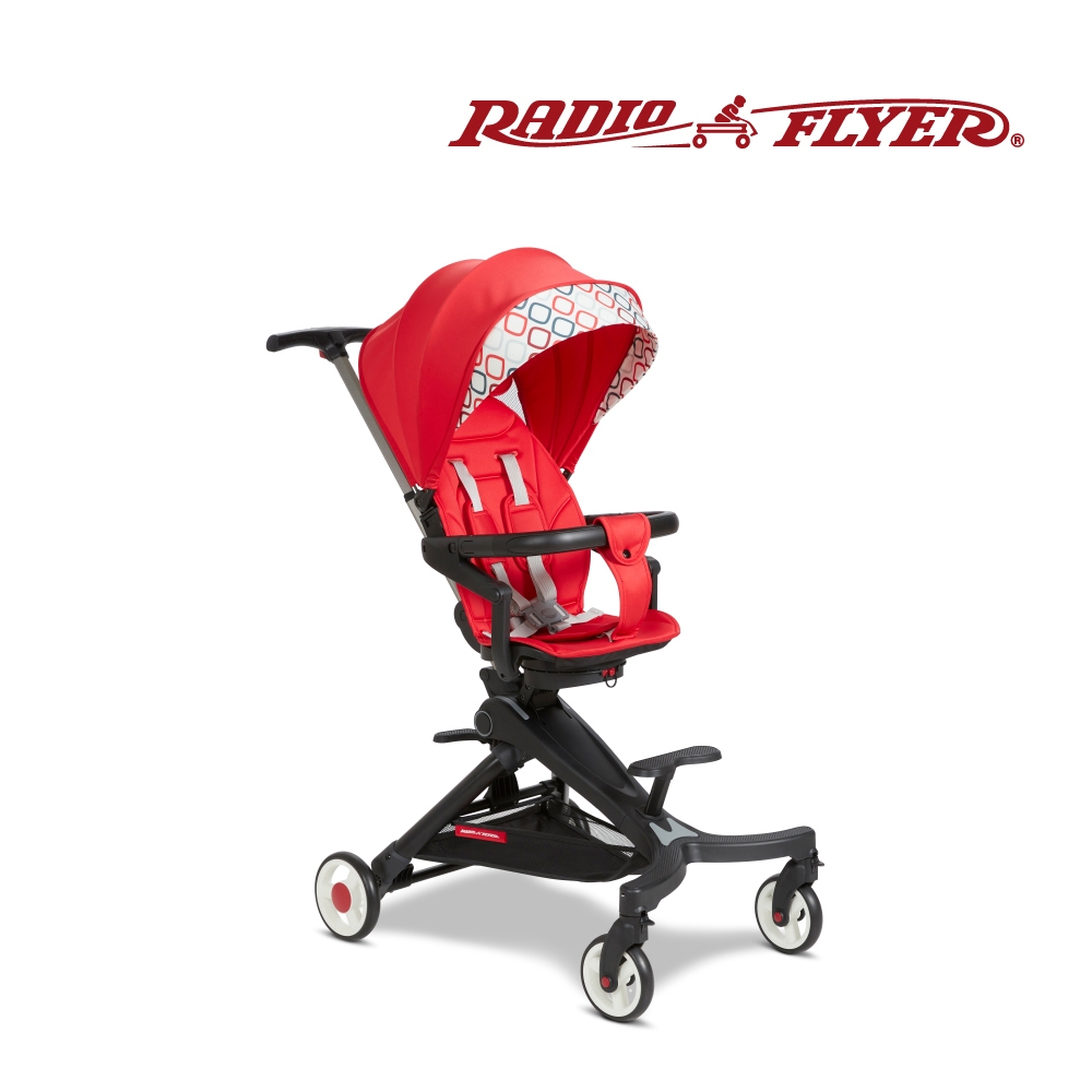 RadioFlyer 德爾塔雙向摺疊手推車-方磚紅#1008型