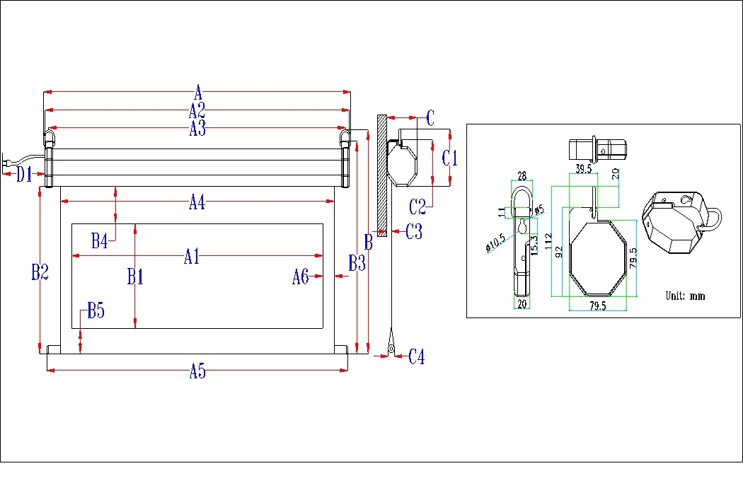 Akia Screens AK-M100H-W - 詳情2