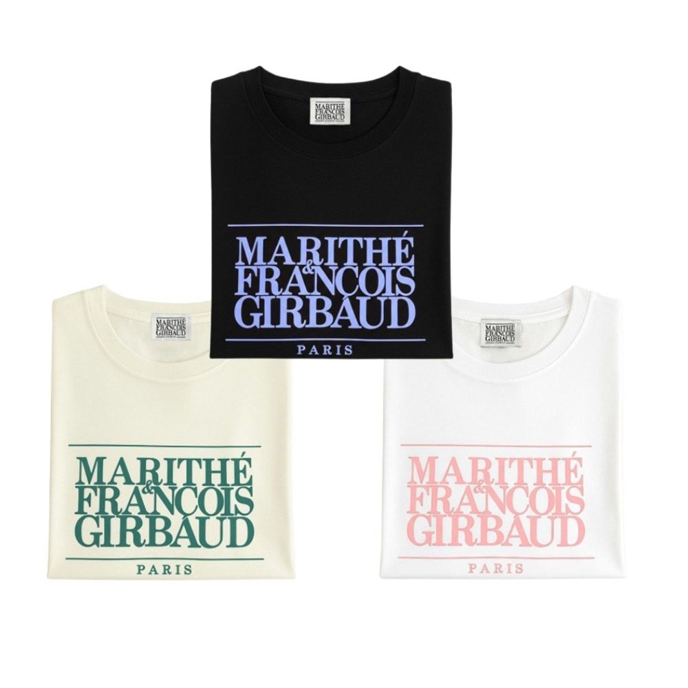 (女款短版)MARITHÉ FRANÇOIS GIRBAUD MFG 女款短版T恤 短袖上衣 短T 多色任選 (黑色)