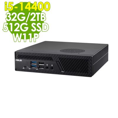 ASUS 華碩 MiniPC PB63 (i5-14400/32G/2TB+512G SSD/W11P)