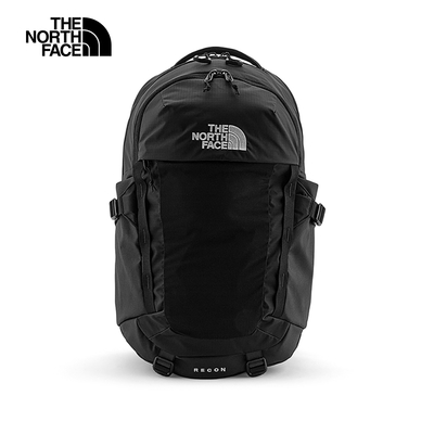 The North Face 官方旗艦 北面男女款黑色便捷收納休閒後背包|52SH4HF