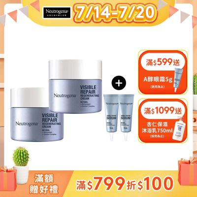 Neutrogena 露得清 肌緻新生A醇乳霜50g x2入組