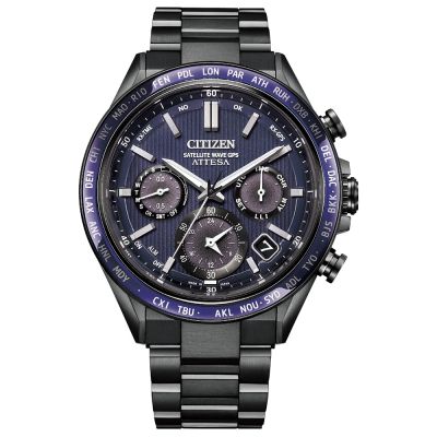 CITIZEN星辰 GENTS GPS 韋禮安廣告款紺星鈦金屬衛星對時男錶-CC4059-64L-44.6mm