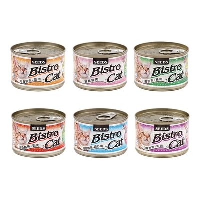 SEEDS聖萊西-Bistro Cat特級銀貓健康大罐 170g x 24入組