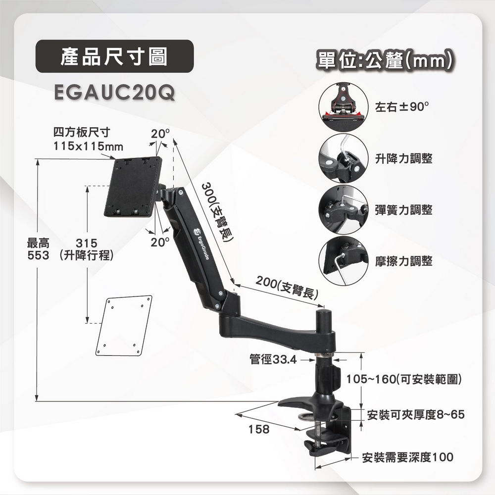 ErgoGrade EGAUC20Q - 詳情3