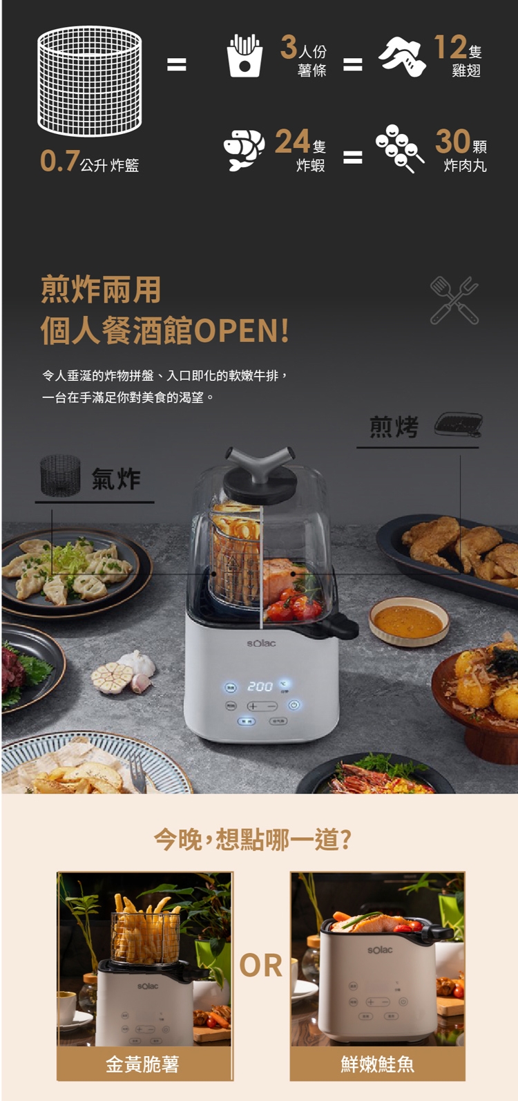 Solac SAF-701W - 詳情1