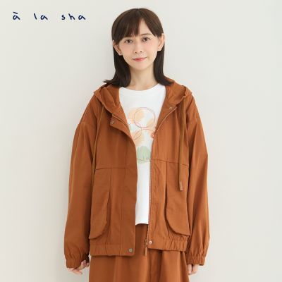 a la sha 率性連帽工裝外套