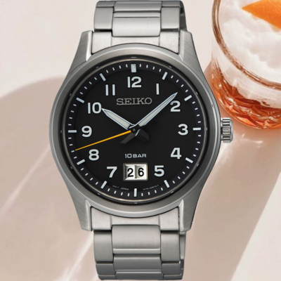 SEIKO精工 CS系列 簡約 大視窗日期腕錶 6N76-00K0D/SUR569P1 新年 禮物