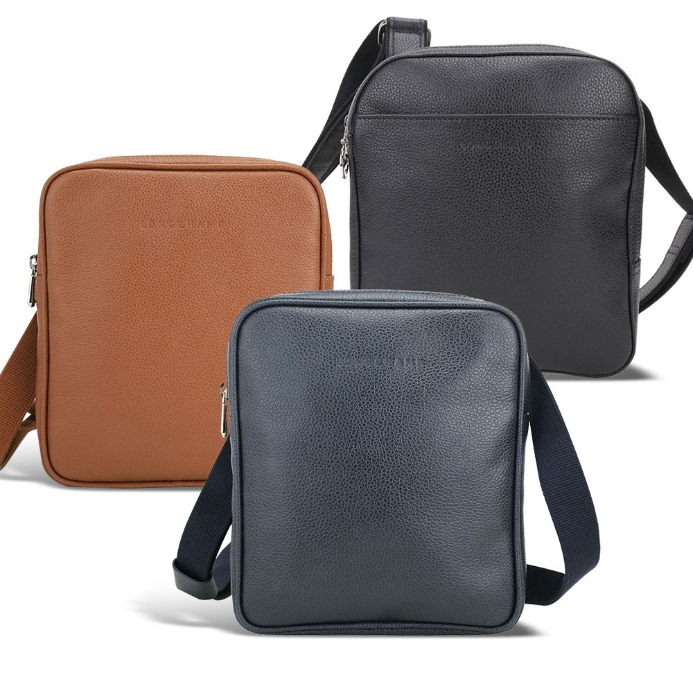 LONGCHAMP Foulonne 專櫃$11,100 荔紋牛皮斜背包-多款可選