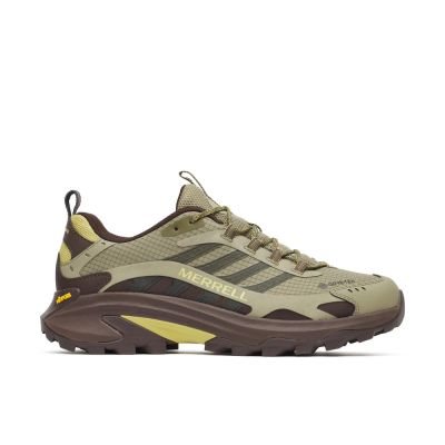 Merrell Moab Speed 2 GTX [ML00005348] 男 登山鞋 防水 戶外 越野 穩定 綠棕黃