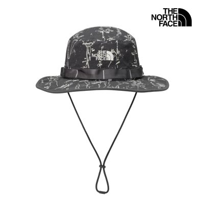 【The North Face 官方旗艦】北面男女款深灰色UPF40防曬漁夫帽｜8JGKM9U