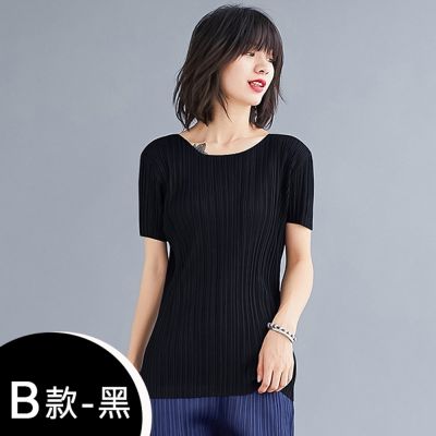 [韓國精品組合]【KEITH-WILL】韓國專櫃級三宅風壓褶簡約上衣/下著組(壓褶/中大尺碼/修身/輕薄/小香風/多款可選)