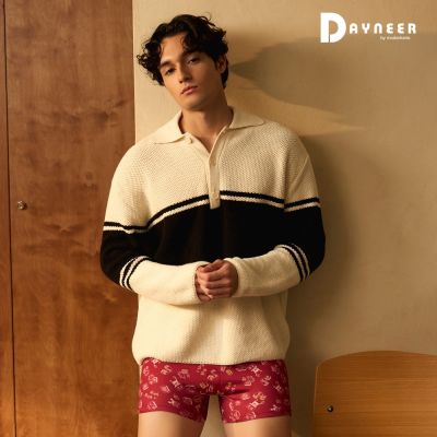DAYNEER 印花寬鬆四角男內褲 M-XXL(魔幻紅)
