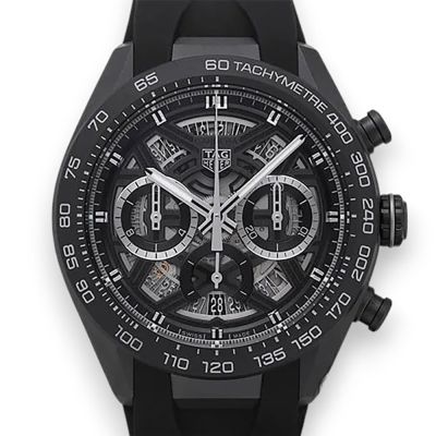 TAG HEUER 豪雅 CARRERA 系列 Extreme Sport鈦金屬計時橡膠表(CBU2080.FT6272)x44mm