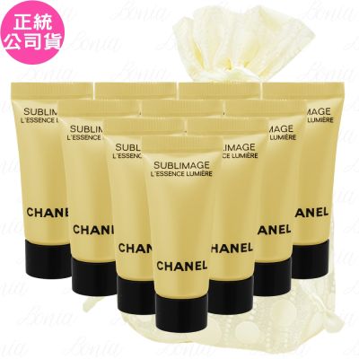 CHANEL香奈兒 CHANEL 香奈兒 奢華金燦煥白精萃(5ml)*10旅行袋組(公司貨)