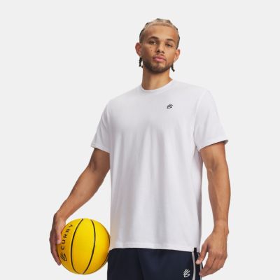 【UNDER ARMOUR】UA 男 Curry LC Logo 短T-Shirt 6009779-100