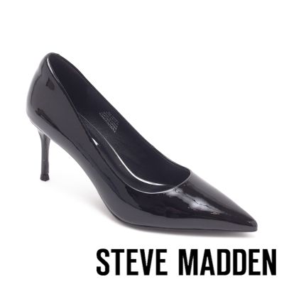 STEVE MADDEN-經典時尚素面高跟鞋 TWSEV-鏡黑