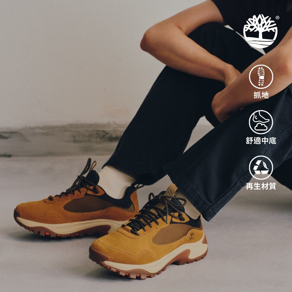 Timberland官方旗艦 男款棕色防水中筒健行鞋|A6DWJES4