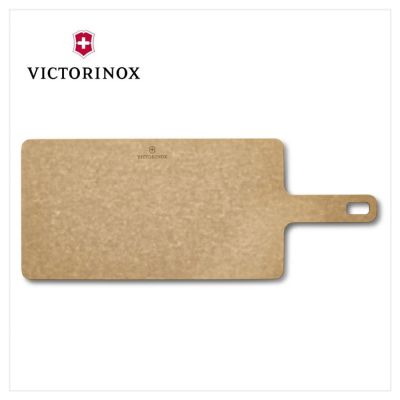 VICTORINOX 瑞士維氏 Handy 系列砧板附手柄 356*190*5mm 咖/黑 7.4132/7.4132.3
