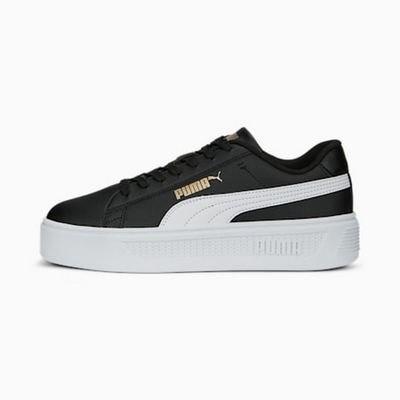 Puma Smash Platform v3 女休閒鞋-黑白-39075802