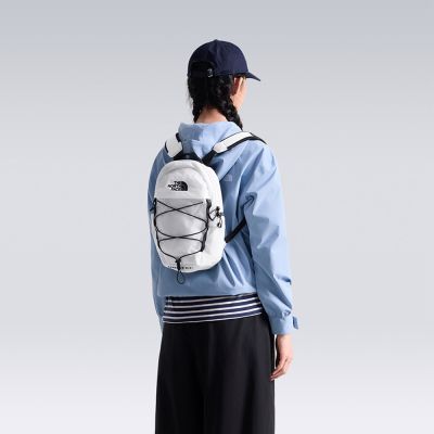 【The North Face 官方旗艦】北面男女款黑白拼接DWR防潑水休閒後背包｜52SWLA9 筆電包/登山包