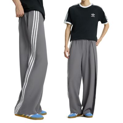 Adidas 3S Delux Tp 男款 灰色 三條紋 運動 休閒 長褲 KS5343