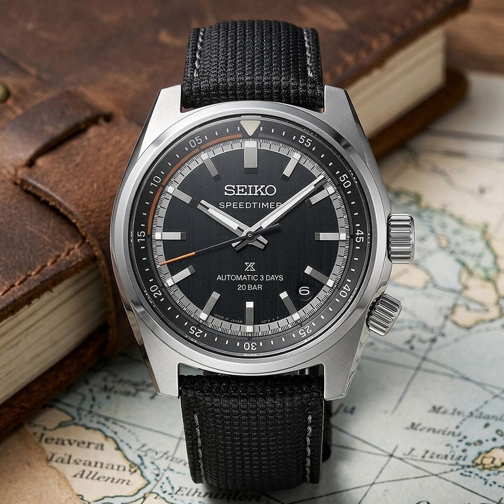 SEIKO 精工 Prospex Speedtimer 三日鍊 70年代復古機械錶 開學購物季 送禮首選-39.5mm(HBC004/6R55-00L0N)_SK045