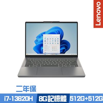 Lenovo聯想 Lenovo 聯想 IdeaPad Slim 3 83K0004MTW 14吋效能筆電 i7-13620H/8G/512G+512G PCIe SSD/Win11/二年保/特仕版
