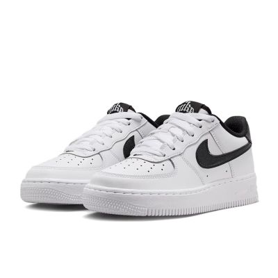 Nike Air Force 1 LVS 2 白底黑勾 GS 經典 皮革 休閒鞋 運動鞋 大童鞋 IM4402-100