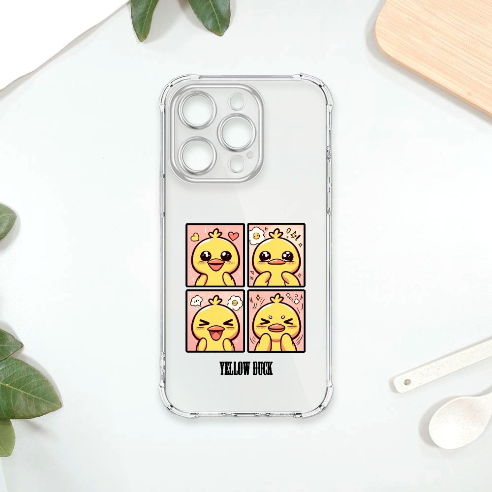 TRON IPhone 15 PRO 四格表情包 四角防摔 軟殼 手機殼