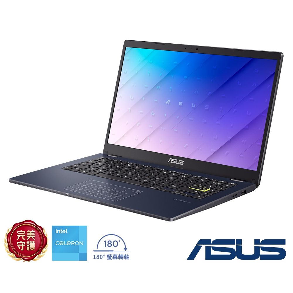 ASUS E410KA 14吋筆電(N4500/4G/128G_eMMC/星夜黑/Win11 Home(S