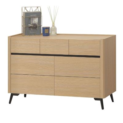 文創集 維珊卡4尺七抽斗櫃-120x40x76cm免組