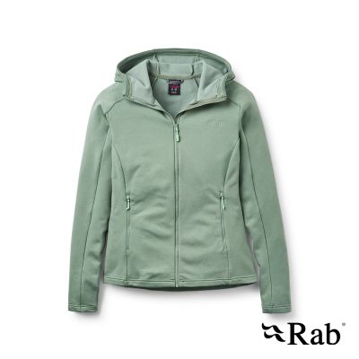 【RAB】Covex Hoody Wmns 保暖透氣刷毛連帽外套 深無花果綠 女款 #QFG49