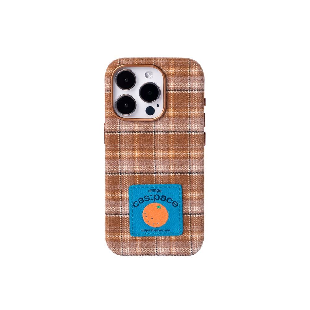 cas:pace 橘子配色布製貼合工藝 手機殼 iPhone  17 Pro / 17 Pro Max (iPhone17ProMax)