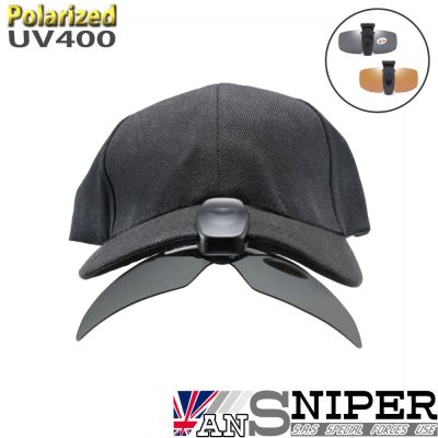 【ansniper】SP-CH01/Polarized抗uv400可上翻調節夾帽偏光鏡片