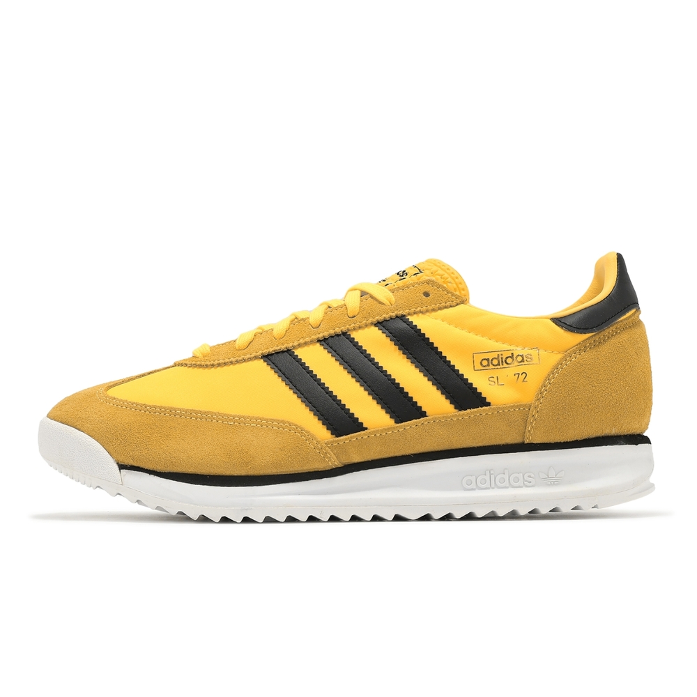adidas 休閒鞋SL 72 RS 男鞋黃黑麂皮皮革復古運動鞋愛迪達IH7912