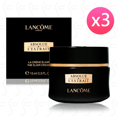 LANCOME蘭蔻 絕對完美黑鑽奢燦乳霜15ml*3