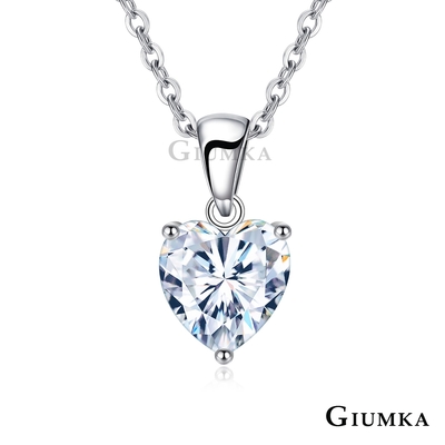 GIUMKA．純銀項鍊．愛心．愛的蜜語．8MM/9MM