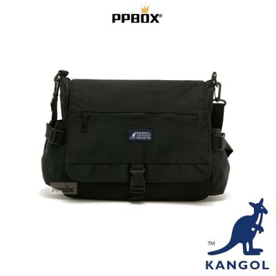 KANGOL 筆電隔層郵差包 附背帶 包包 【66551703】