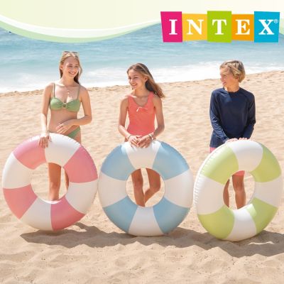 【INTEX】海灣渡假游泳圈(直徑79cm)-適9歲+ (59271) 3色可選