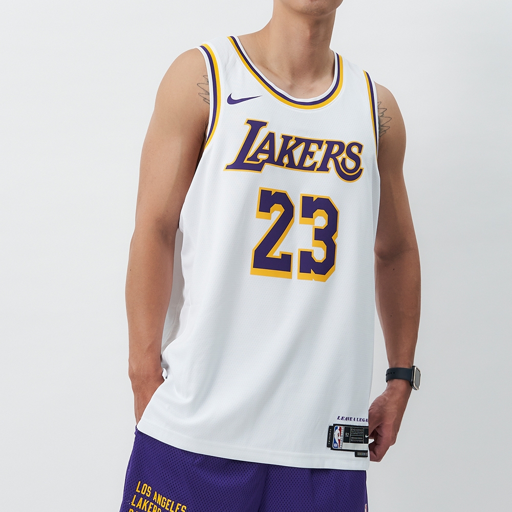 Nike LAL MNK DF SWGMN JSY ASC 22 男籃球背心洛杉磯湖人背心