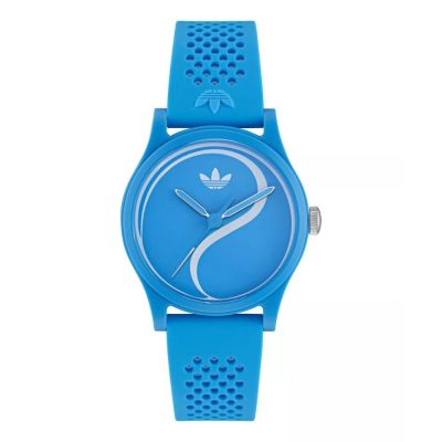 ADIDAS 愛迪達 Game Two 矽膠錶帶_AOSY25520_藍_38mm