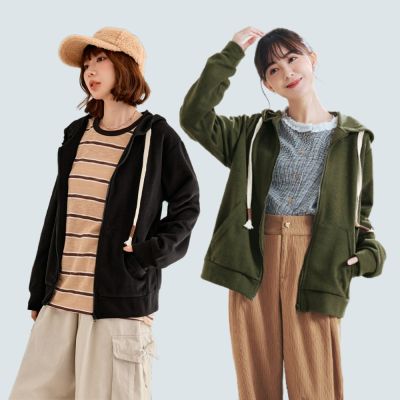 OB嚴選-多色休閒率性口袋拉鍊連帽外套《EA3916-》