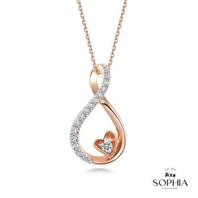 SOPHIA 蘇菲亞珠寶 - Infinty14玫瑰金 鑽石項墜