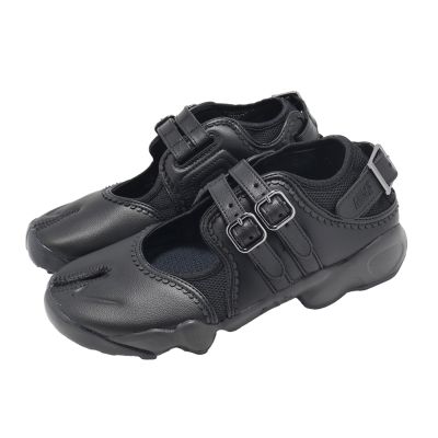 Nike 休閒鞋 Air Rift Breathe 女鞋 黑 分趾 忍者鞋 皮革 IB8881-001