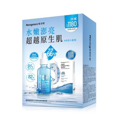 Neogence霓淨思 玻尿酸保濕水平衡賦能精華豪華組