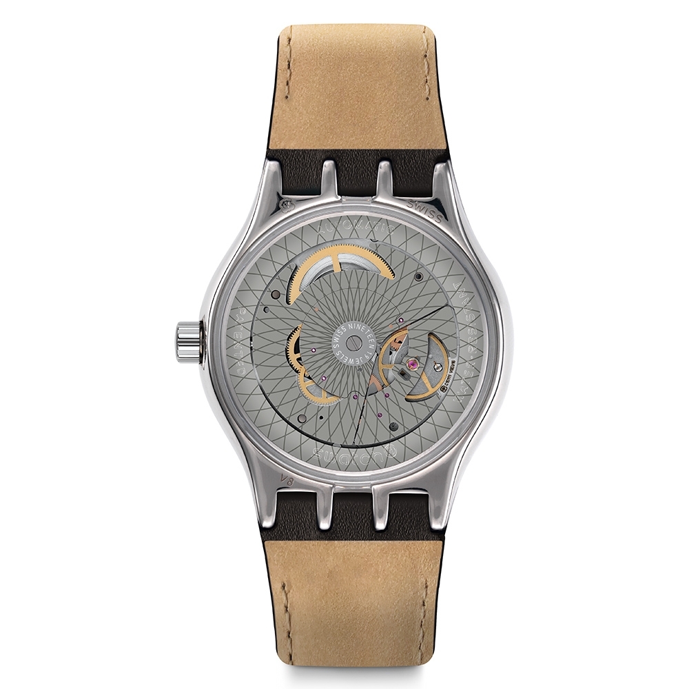 Swatch 51號星球機械錶PETITE SECONDE BLACK 小秒針-黑色-42mm