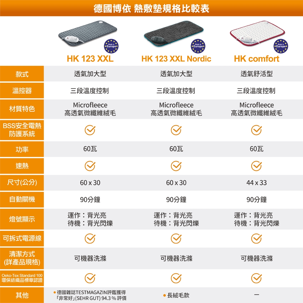 beurer德國博依 HK 125 - 詳情3