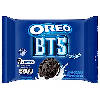 OREO奧利奧 夾心餅乾 隨手包-經典香草口味(26.25gx9pcs)  BTS聯名★